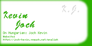 kevin joch business card